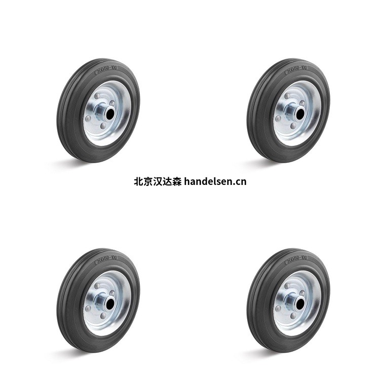 torwegge實(shí)心橡膠輪組180mm滾子軸承